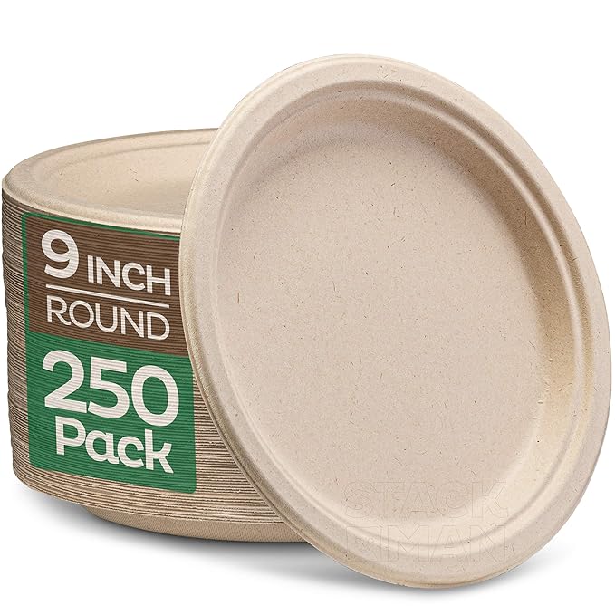 HealPlanet 9 Inch Bagasse Plate